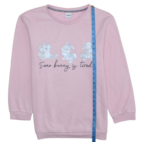 Disney Women Pink Thumper Sweatshirt UK M Pullover Crew Neck