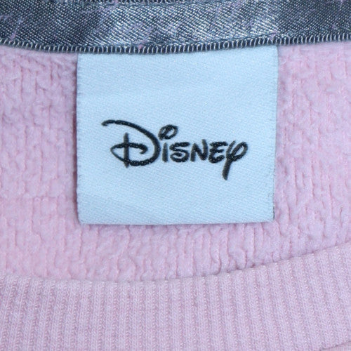 Disney Women Pink Thumper Sweatshirt UK M Pullover Crew Neck