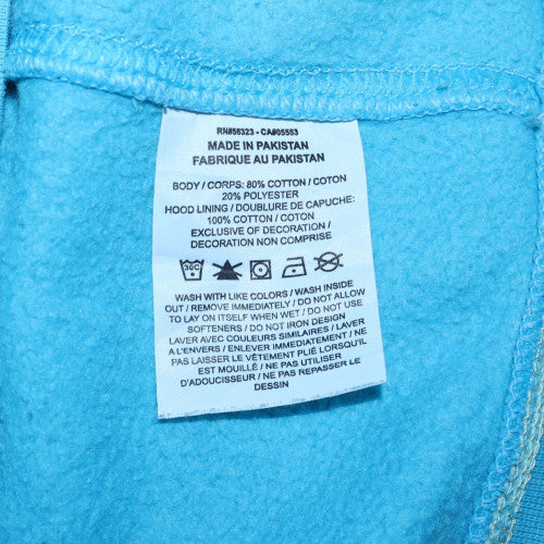 Nike Women's Blue Pullover Hoodie XL Just Do It Graphic Cotton Blend