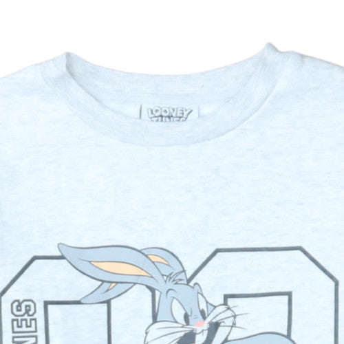 Looney Tunes Mens Grey Bugs Bunny Graphic Pullover Sweatshirt Size S