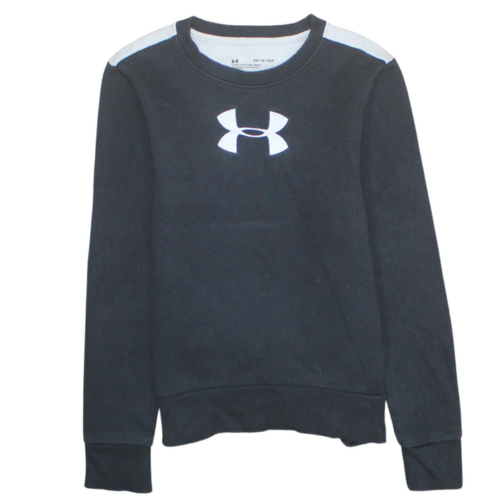 Under Armour Men's Black XS Pullover Crew Neck Logo Sweatshirt