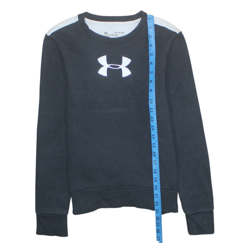 Under Armour Men's Black XS Pullover Crew Neck Logo Sweatshirt