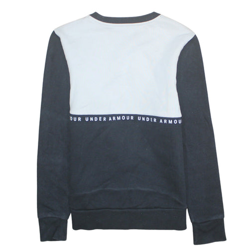 Under Armour Men's Black XS Pullover Crew Neck Logo Sweatshirt