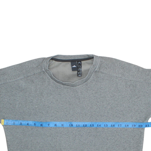 Adidas Men's Grey Pullover Sweatshirt Size S Regular Fit