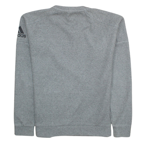 Adidas Men's Grey Pullover Sweatshirt Size S Regular Fit