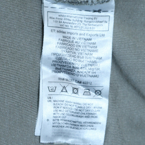 Adidas Men's Grey Pullover Sweatshirt Size S Regular Fit