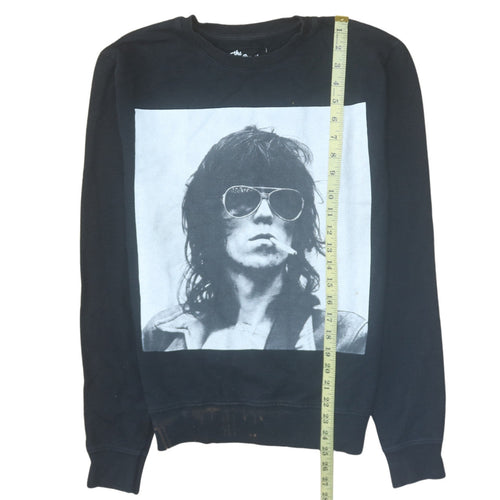 Bravado Men’s Black Rolling Stones Graphic Pullover Sweatshirt Size M