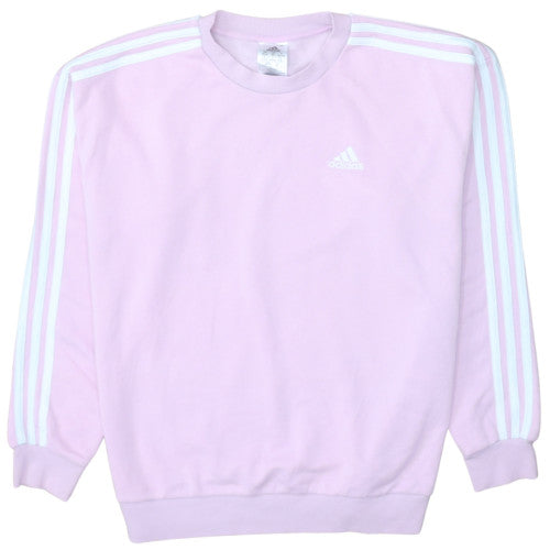 Adidas Women's Pink Crew Neck Pullover Sweatshirt XS Cotton Blend