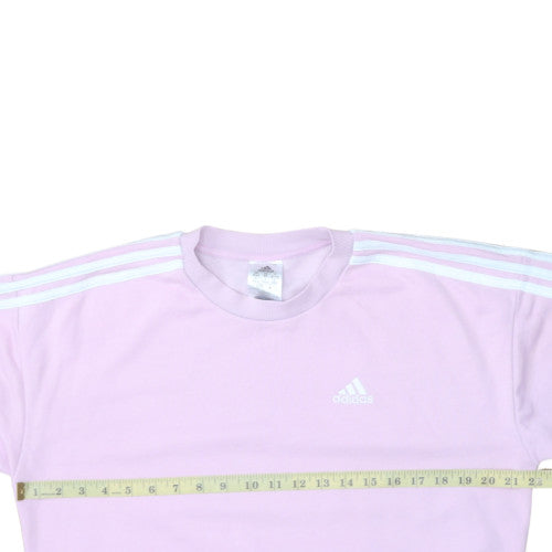 Adidas Women's Pink Crew Neck Pullover Sweatshirt XS Cotton Blend