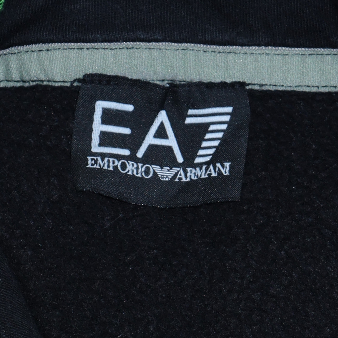 Emporio Armani EA7 Men's Black Pullover Hoodie Size S Regular Fit