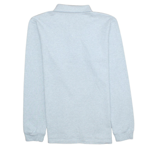 Adidas Men Grey 1/4 Zip Collared Sweatshirt Medium Embroidered Logo
