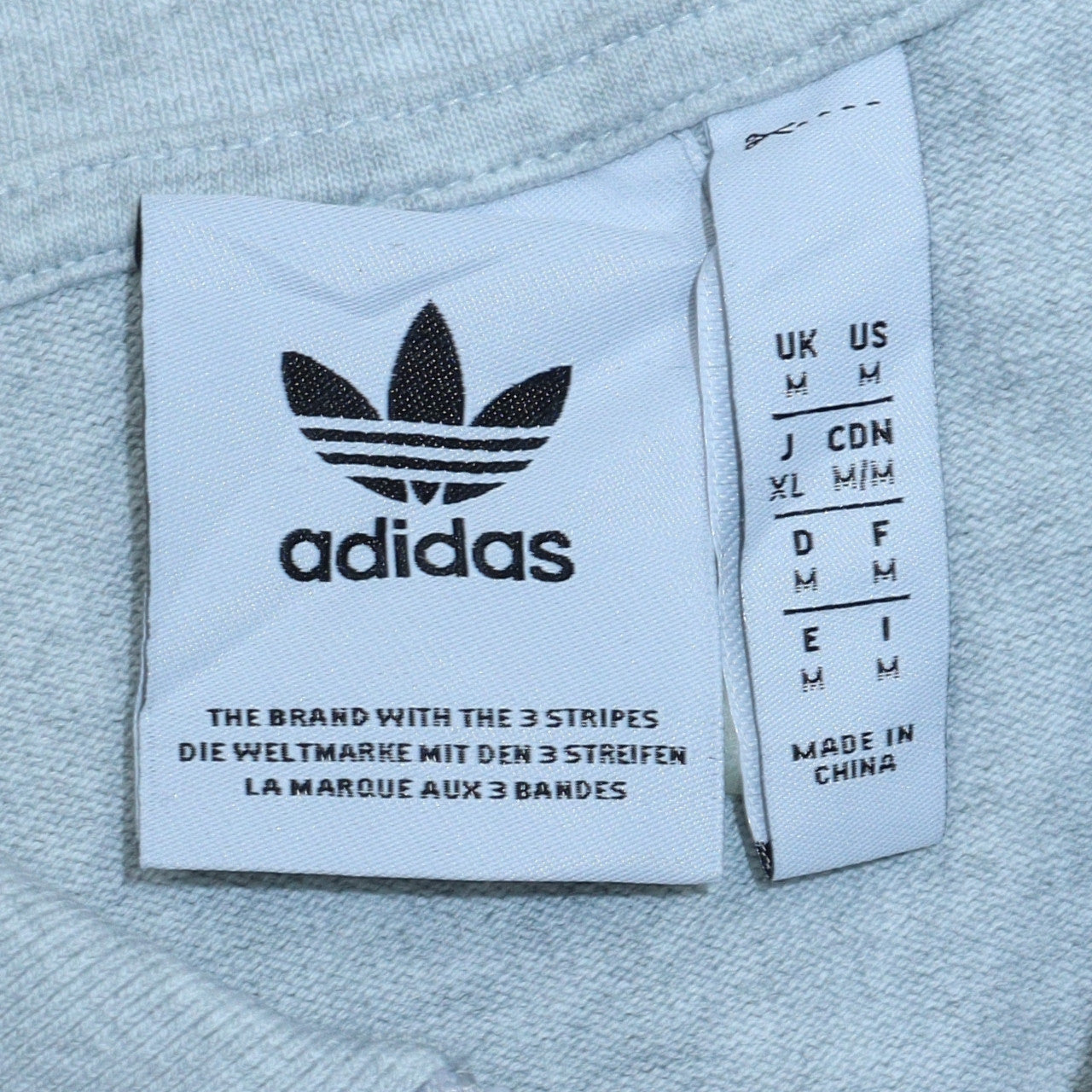 Adidas Men Grey 1/4 Zip Collared Sweatshirt Medium Embroidered Logo