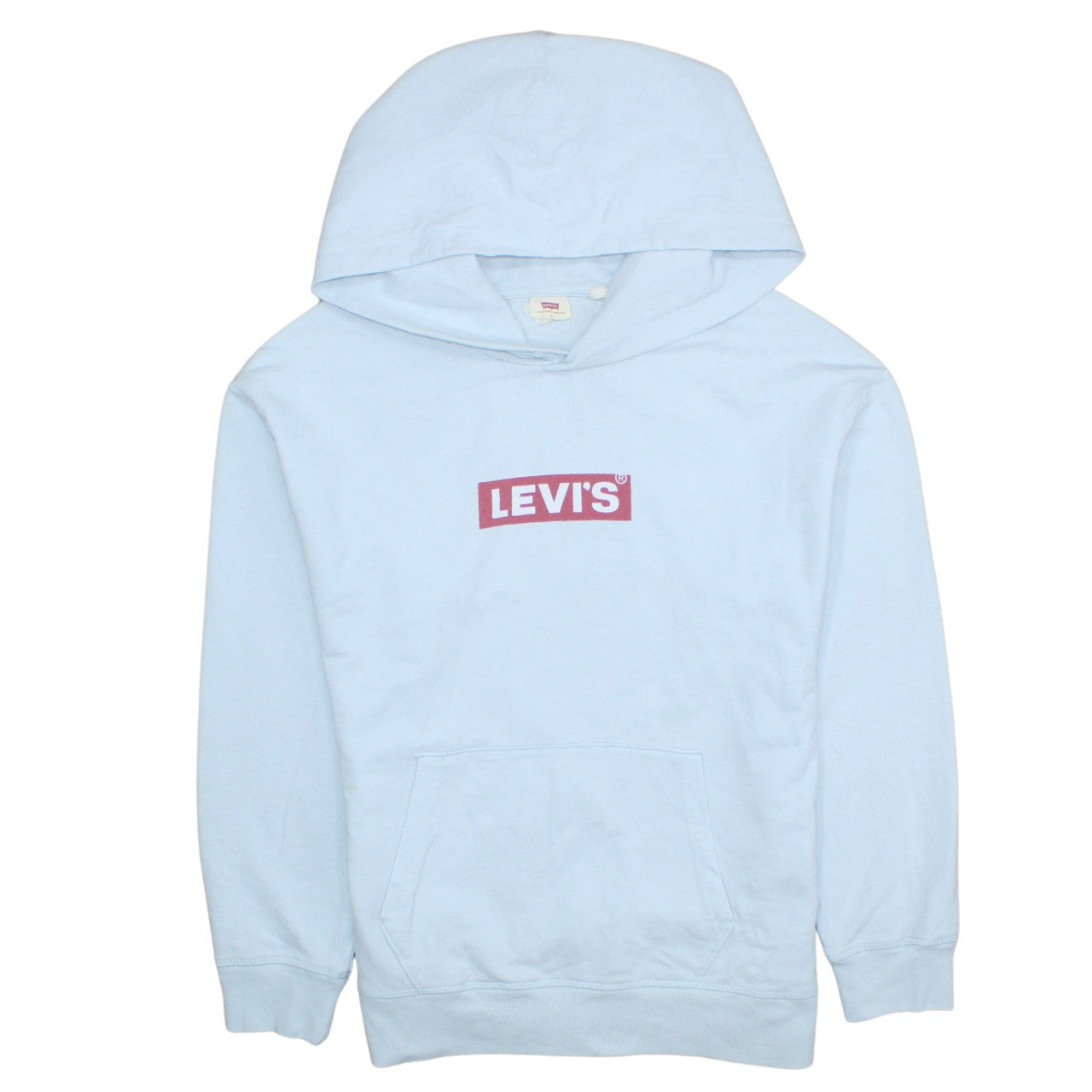 Levi's Men's Blue L Pullover Hoodie with Logo Print
