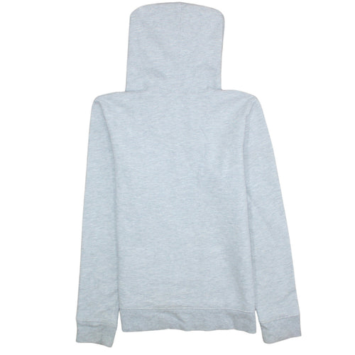 GAP Womens Grey Pullover Hoodie M Cotton Blend Logo Casual