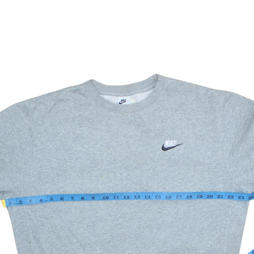 Nike Men's Grey Crew Neck Pullover Sweatshirt Size S