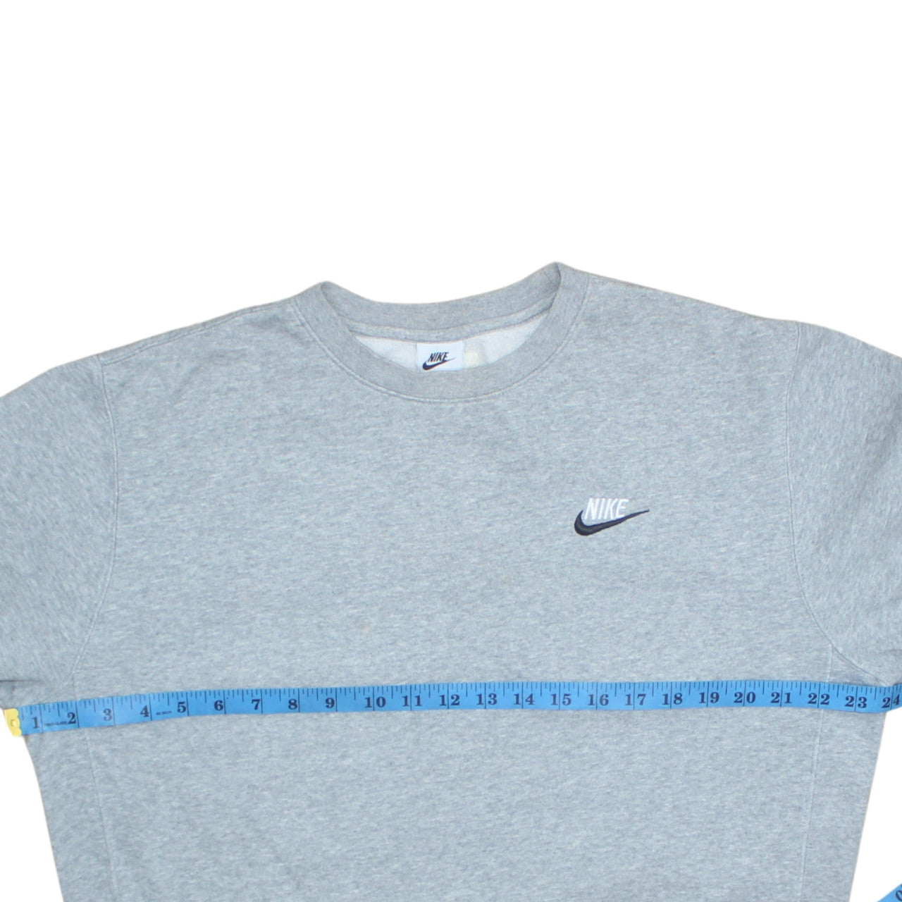 Nike Men's Grey Crew Neck Pullover Sweatshirt Size S