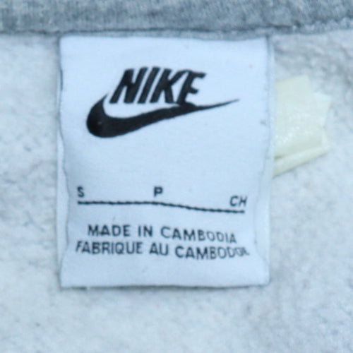 Nike Men's Grey Crew Neck Pullover Sweatshirt Size S