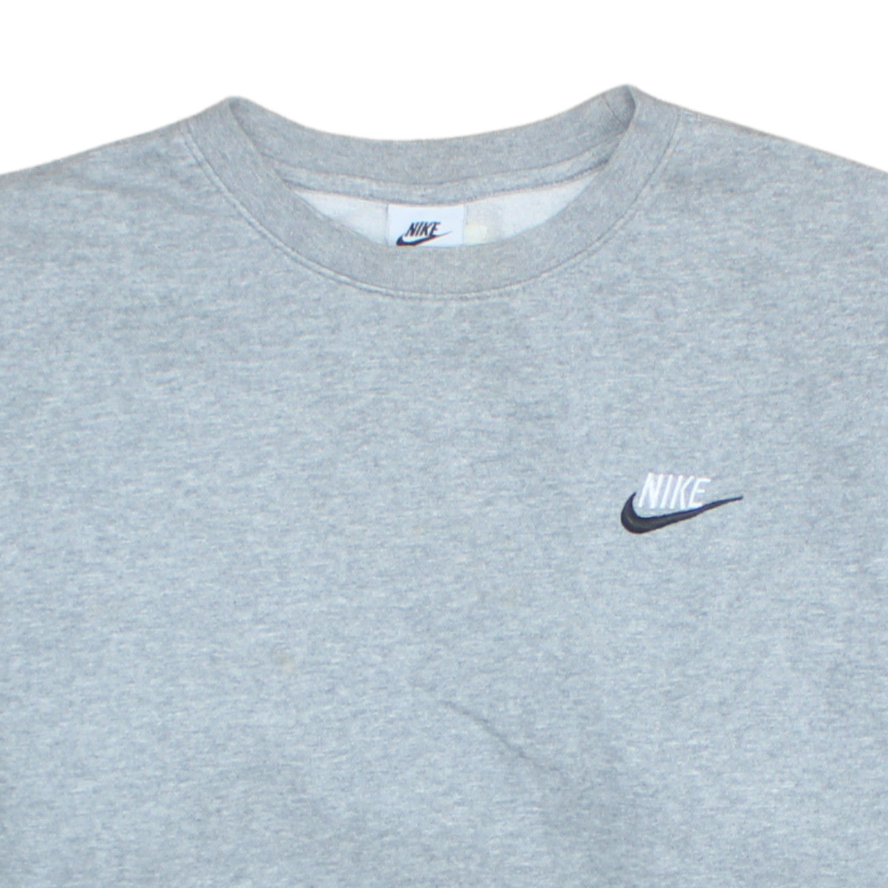 Nike Men's Grey Crew Neck Pullover Sweatshirt Size S