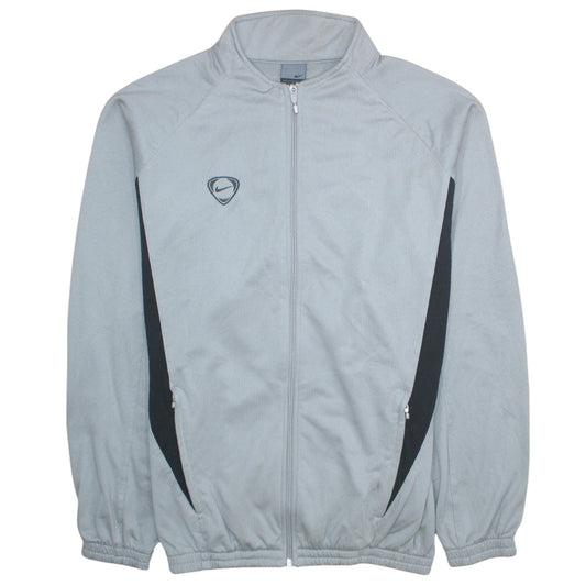 Nike Men's Grey Track Jacket L Full Zip Lightweight Sportswear
