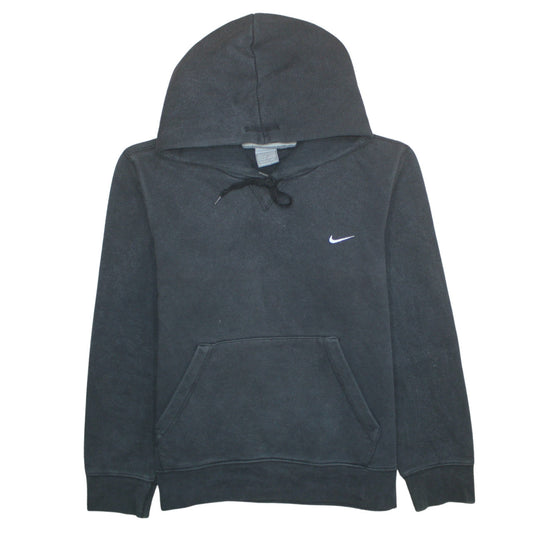 Nike Men's Black Pullover Hoodie S Regular Fit Fleece Logo Sportswear