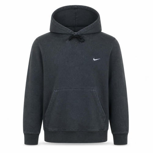 Nike Men's Black Pullover Hoodie S Regular Fit Fleece Logo Sportswear