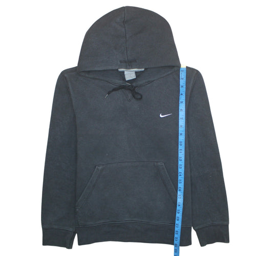 Nike Men's Black Pullover Hoodie S Regular Fit Fleece Logo Sportswear