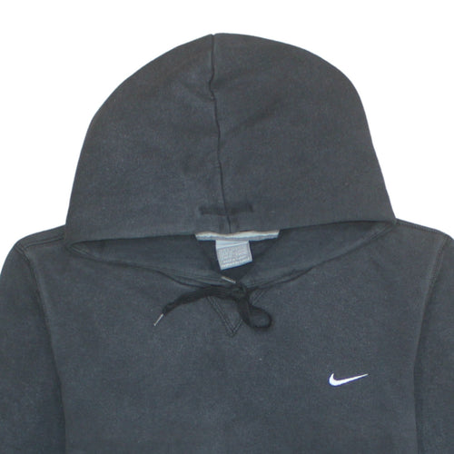 Nike Men's Black Pullover Hoodie S Regular Fit Fleece Logo Sportswear
