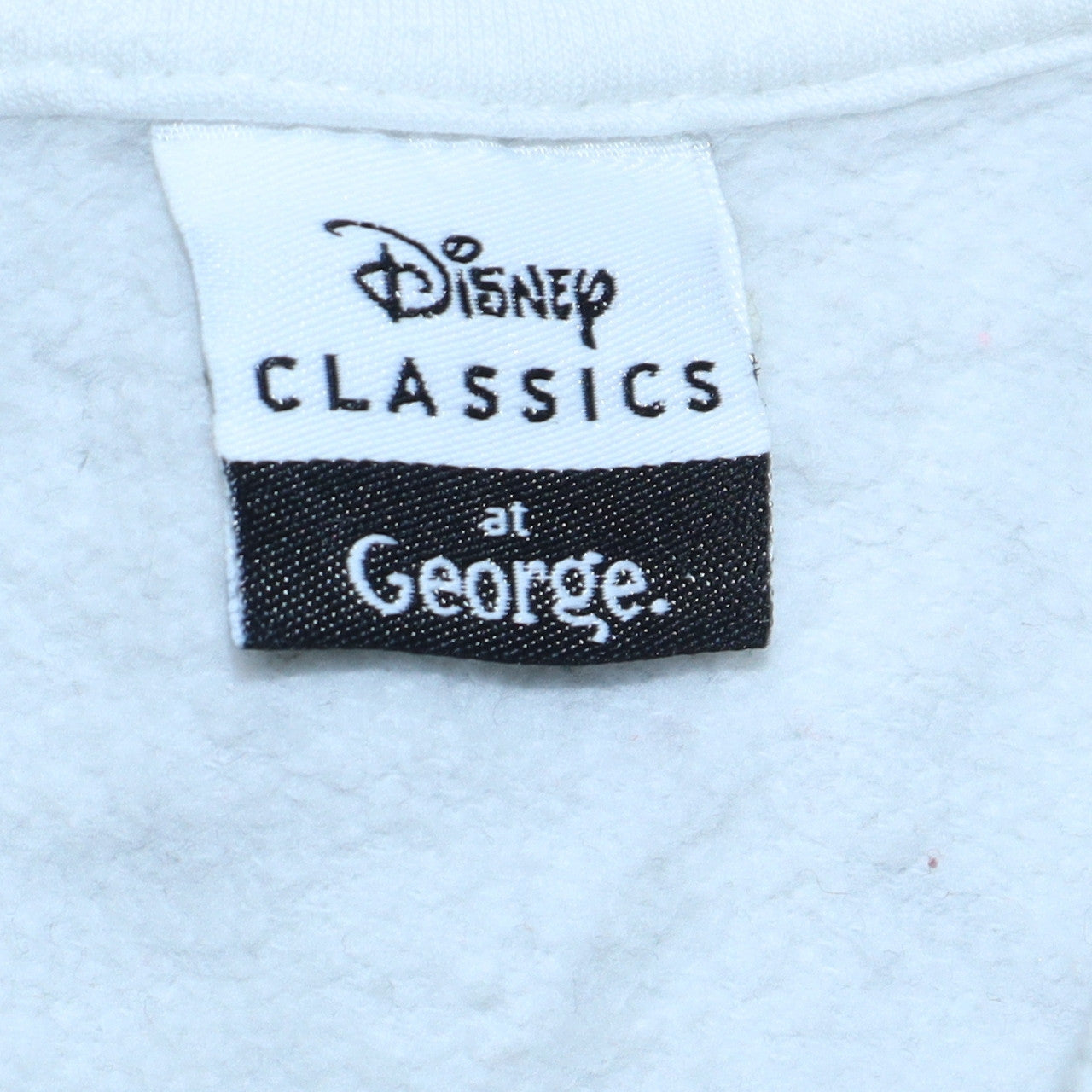 Disney Classics at George Women’s Cream Tinker Bell Pullover Sweatshirt Size L 16-18