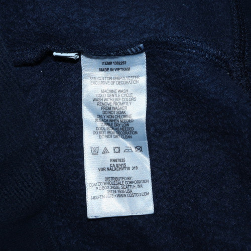 Nautica Men's Blue Crew Neck Pullover Sweatshirt L Embroidered Logo