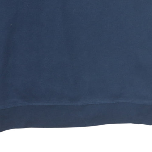 Nautica Men's Blue Crew Neck Pullover Sweatshirt L Embroidered Logo