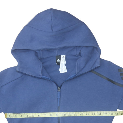 Adidas Men's Blue XS Full Zip Hoodie Sweatshirt