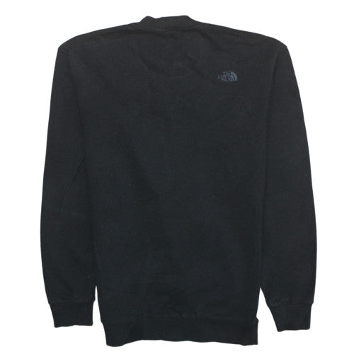 The North Face Men's Black Small Crew Neck Cotton Sweatshirt