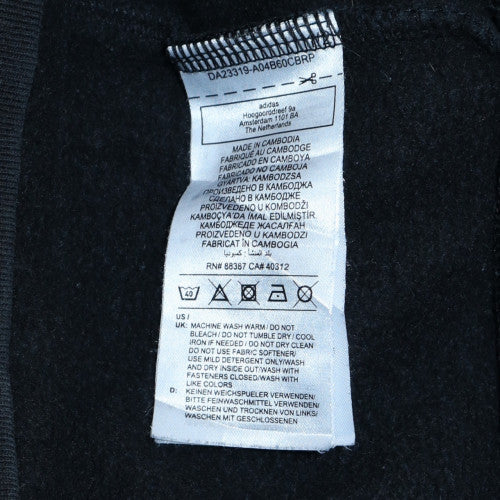 Adidas Women's Black Track Jacket Size 12 Colourblock Full Zip