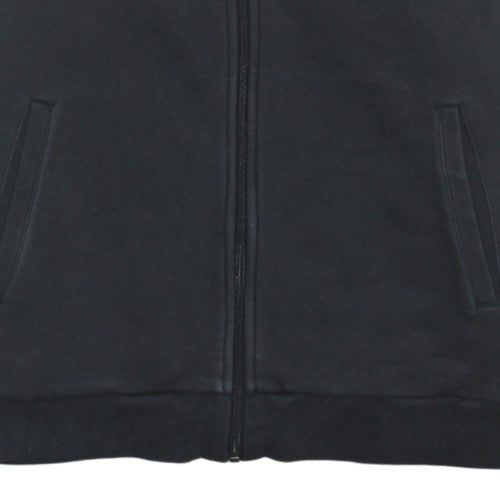 Adidas Women's Black Track Jacket Size 12 Colourblock Full Zip