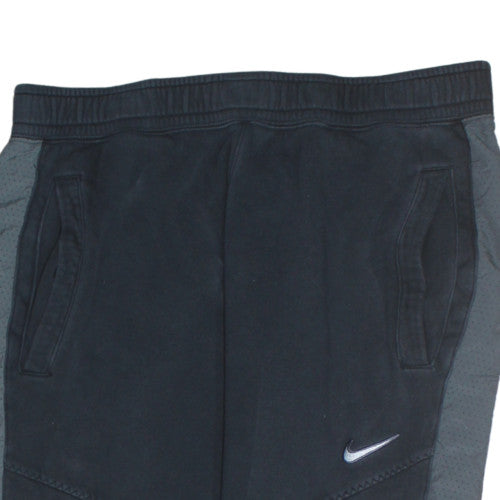 Nike Men's Black Jogger Activewear Trousers L Fleece Side Stripe