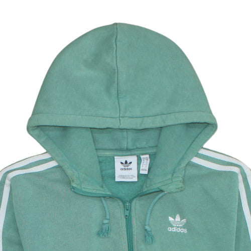 Adidas Men's Green 1/4 Zip Hoodie Size S Sports Fleece