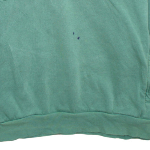 Adidas Men's Green 1/4 Zip Hoodie Size S Sports Fleece