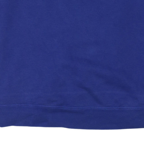Nike Men's Blue Short Sleeve Crew Neck Pullover Sweatshirt M