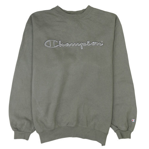 Champion Men's Green XL Crew Neck Pullover Sweatshirt
