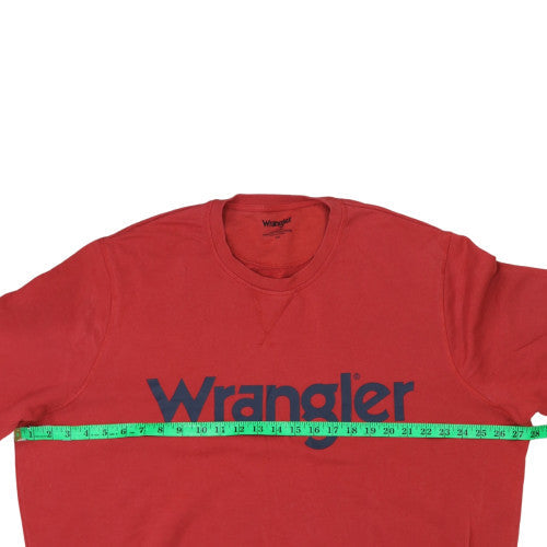 Wrangler Men's Red 2XL Crew Neck Pullover Sweatshirt