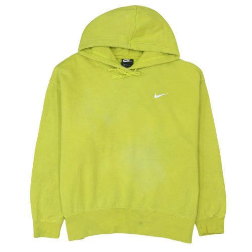Nike Women’s Green Pullover Hoodie L Cotton Blend Casual Wear