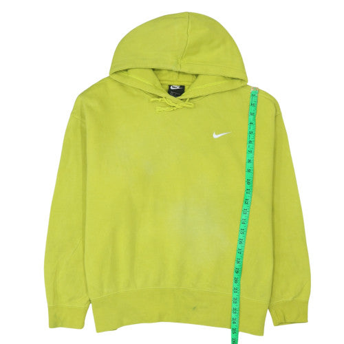 Nike Women’s Green Pullover Hoodie L Cotton Blend Casual Wear