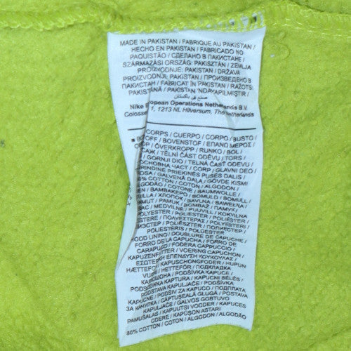 Nike Women’s Green Pullover Hoodie L Cotton Blend Casual Wear