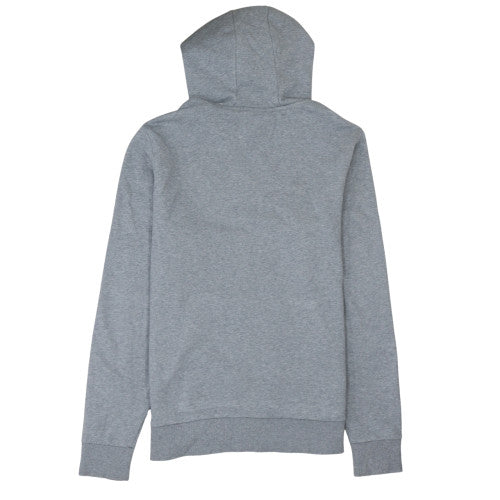 Calvin Klein Men's Grey Pullover Hoodie L Logo Cotton Blend