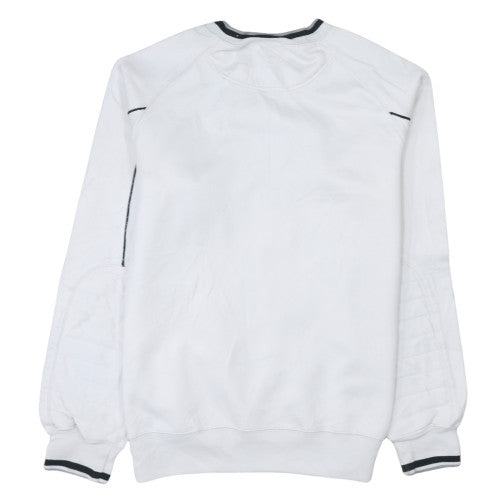 Nike Men's White Pullover Sweatshirt S Regular Fit Crew Neck Fleece