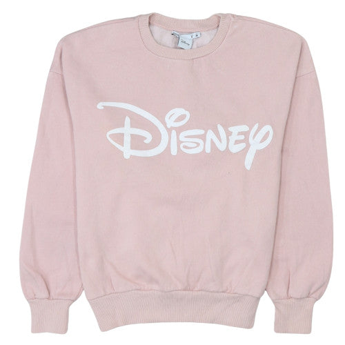 Disney Women Pink Sweatshirt Small Crew Neck Pullover by Lefties