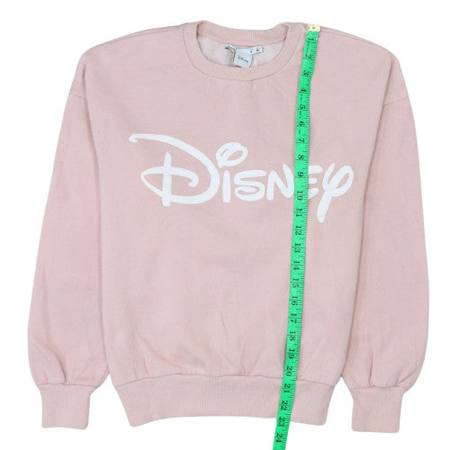 Disney Women Pink Sweatshirt Small Crew Neck Pullover by Lefties