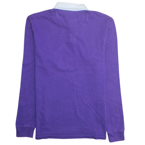 Vans Men's Purple Collared Henley Sweatshirt Size M