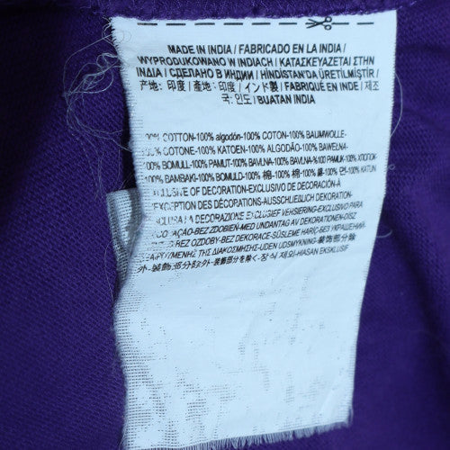 Vans Men's Purple Collared Henley Sweatshirt Size M