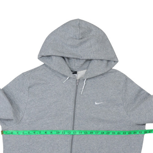 Nike Men's Grey Full Zip Hooded Sweatshirt 2XL Regular Fit